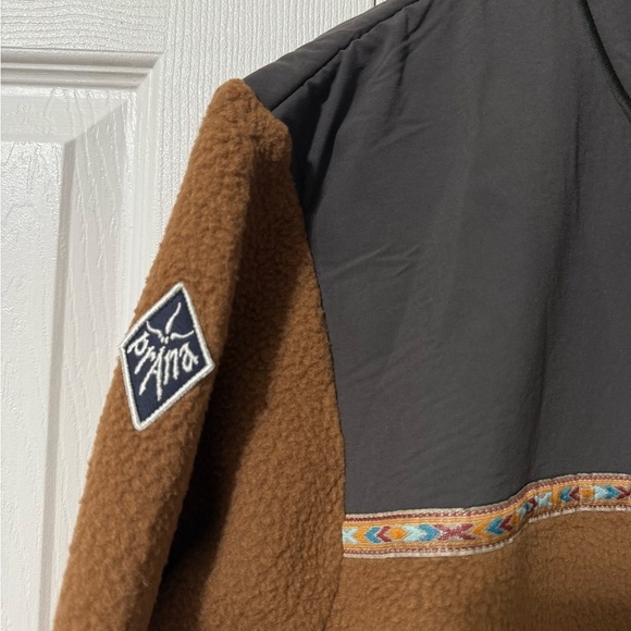 Prana NWT embroidered Hurricane Full Zip Fleece Jacket Medium - Picture 6 of 10
